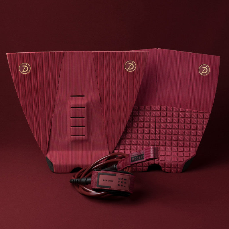 Deflow 3 Piece Burgundy Traction Pad