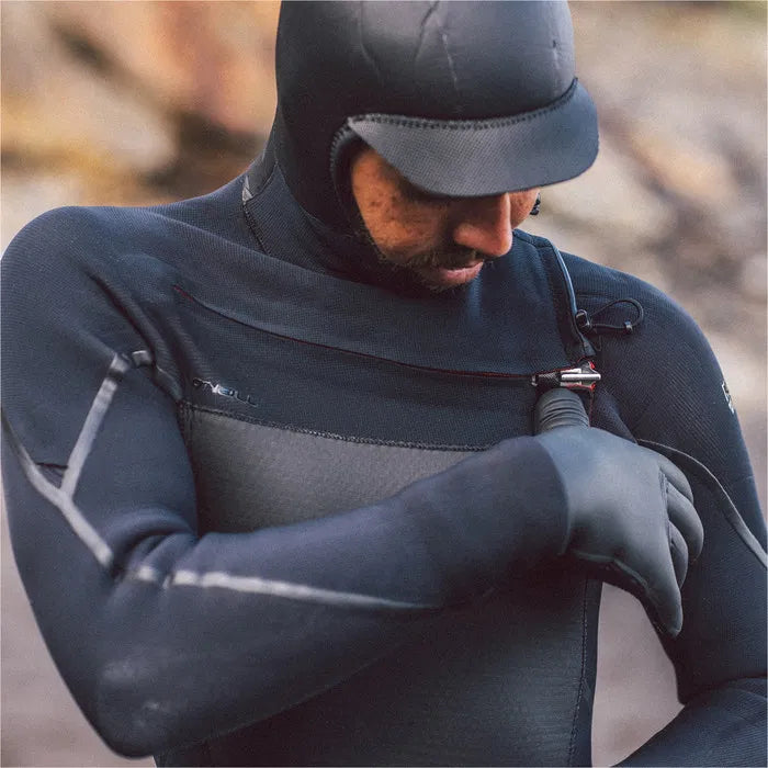 O'Neill Psycho Tech 6/4mm Chest Zip Men's Full Wetsuit with Hood