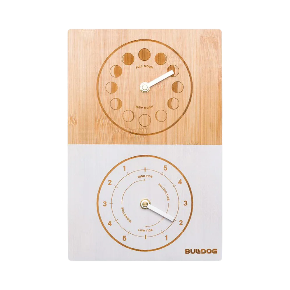 Bulldog Tide Clock Double Dial