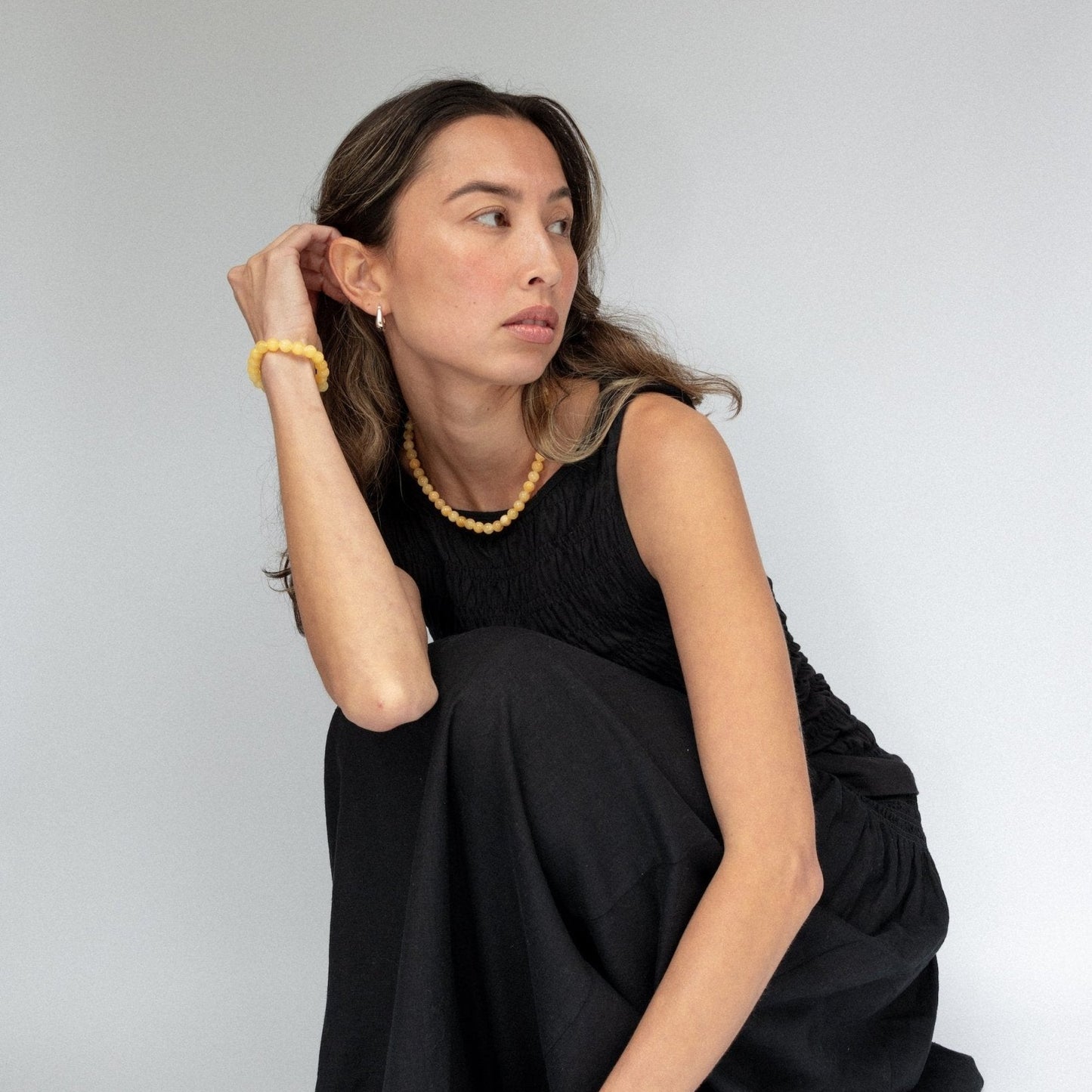 Lines & Current 'Brie' Butter Bead Necklace