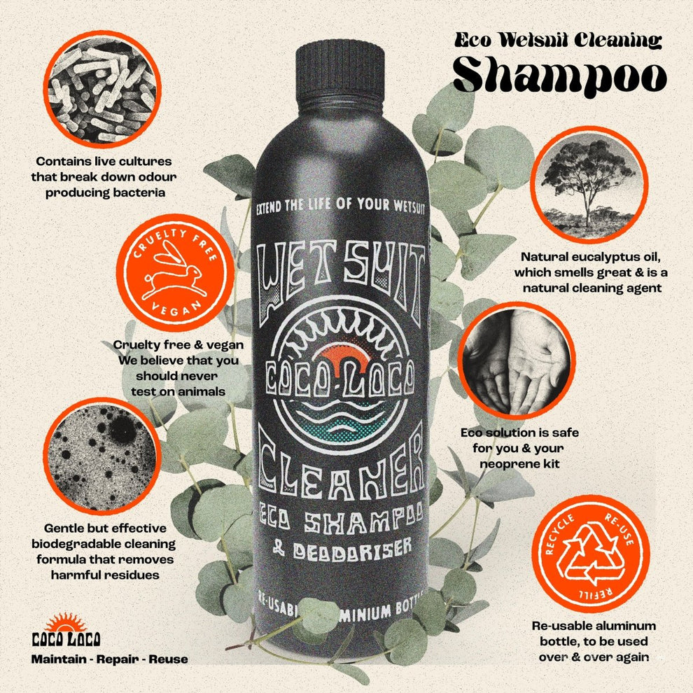 Coco Loco Eco Wetsuit Shampoo Cleaner & Deodoriser (250ml)