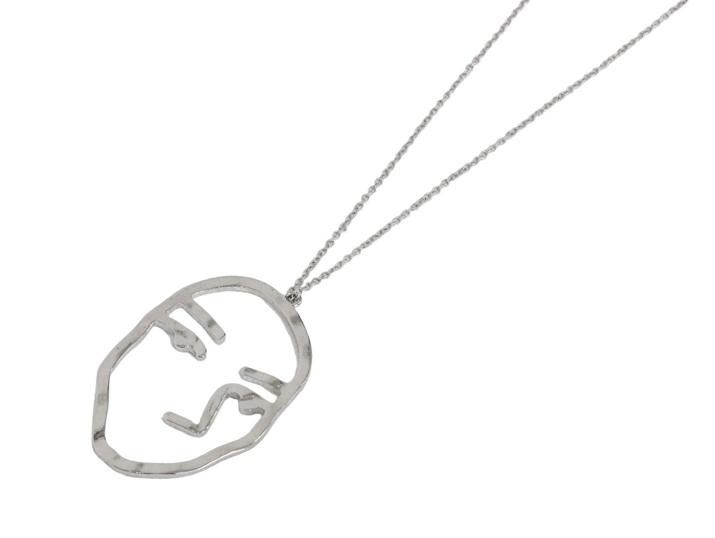 Big Metal London Juliette Face Pendant