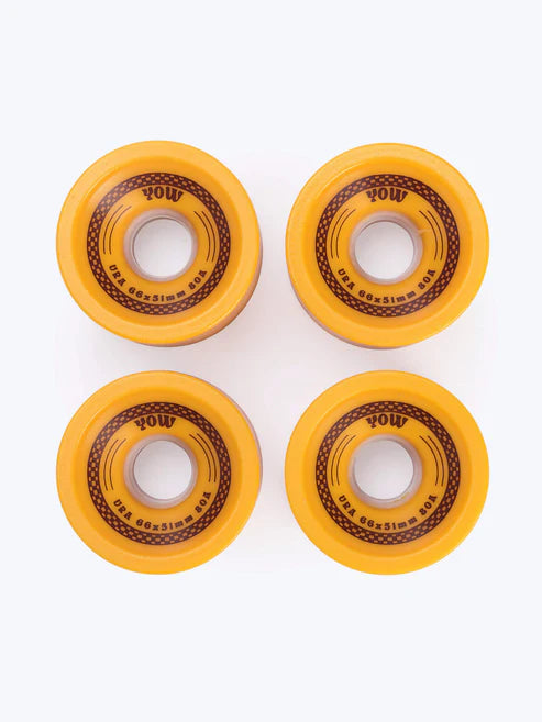Yow Ura 66x51mm Mustard 80A Wheels Pack
