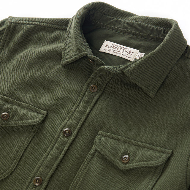 Outerknown Chroma Blanket Shirt - Black Olive