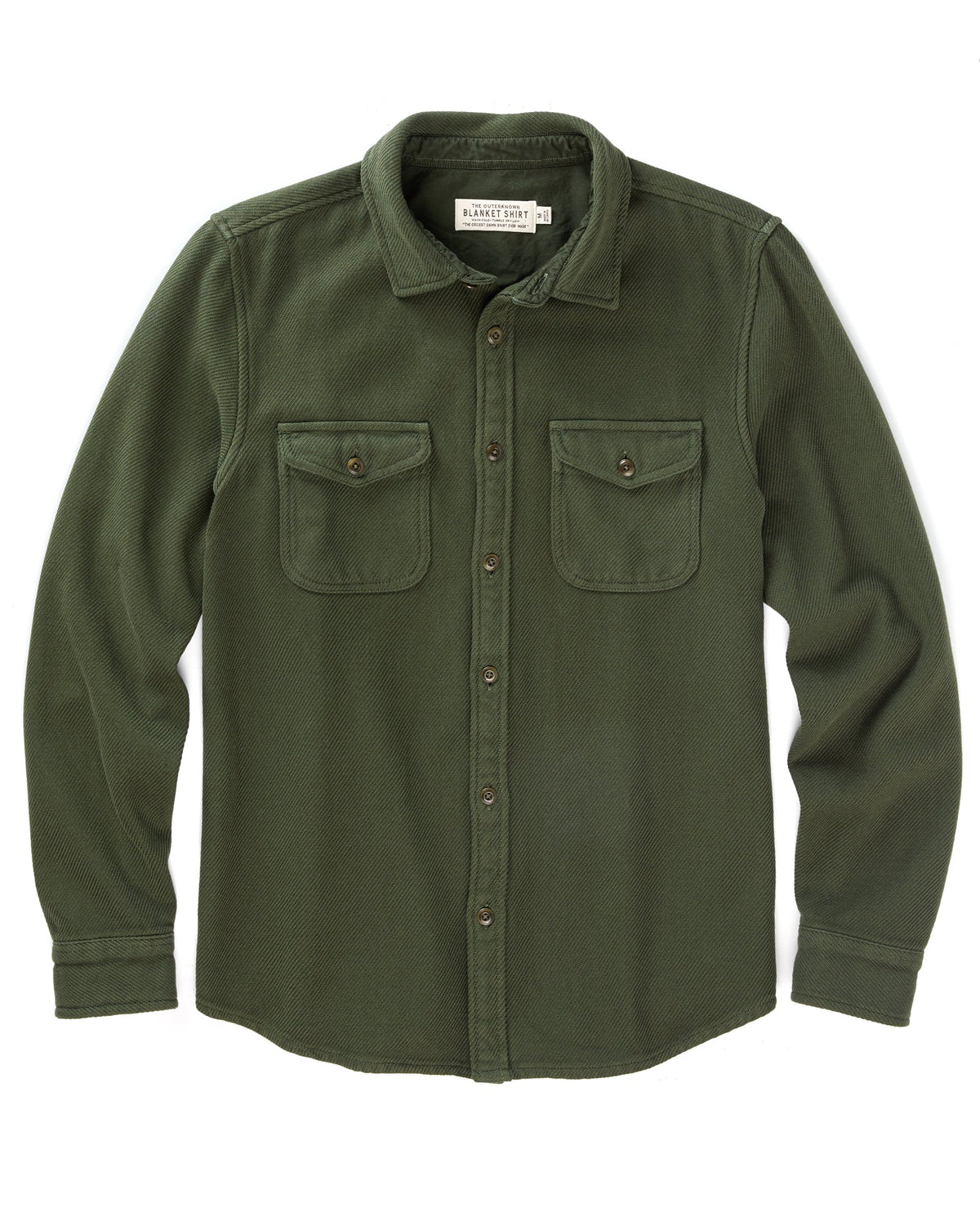 Outerknown Chroma Blanket Shirt - Black Olive