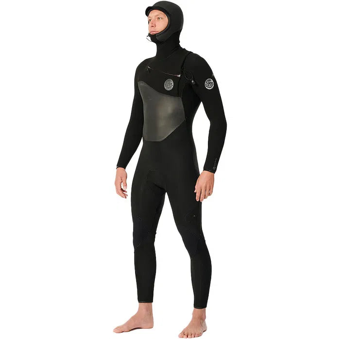 Ripcurl Flashbomb 5/4mm Hooded Chest Zip Men's Full Wetsuit
