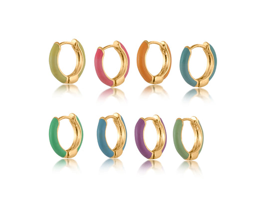 Big Metal London Daphne Pack of Huggie Earrings