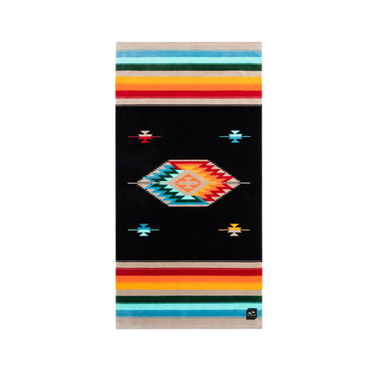 Slowtide Valen Black Beach Towel