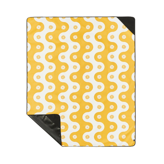 Slowtide Botanical Waves Quick-Dry Picnic Blanket