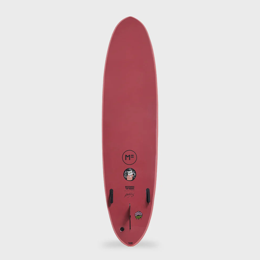 Mick Fanning Alley Cat Super Soft - Coral/Merlot - 8'0 x 22" x 3" x 58.05L - FCSII 2+1