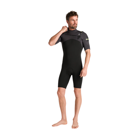 C-Skins NuWave Session Lite 2:2 Men's Chest Zip Shorty Wetsuit