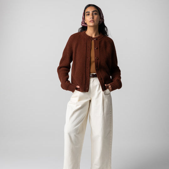 Finisterre Women's Mora Crew Neck Cardigan