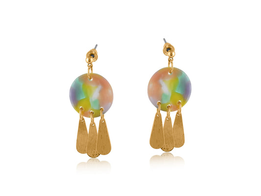 Big Metal London Carina Resin Earrings