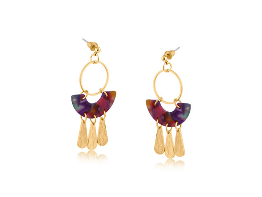 Big Metal London Eric Statement Dangle Earrings
