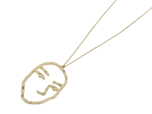 Big Metal London Juliette Face Pendant