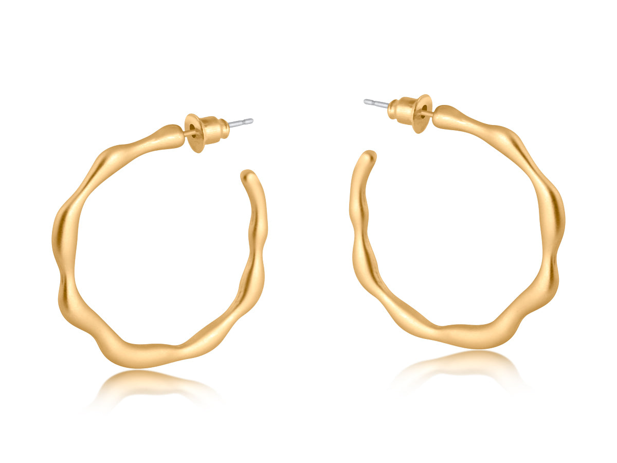 Big Metal London Martina Hoop Earrings