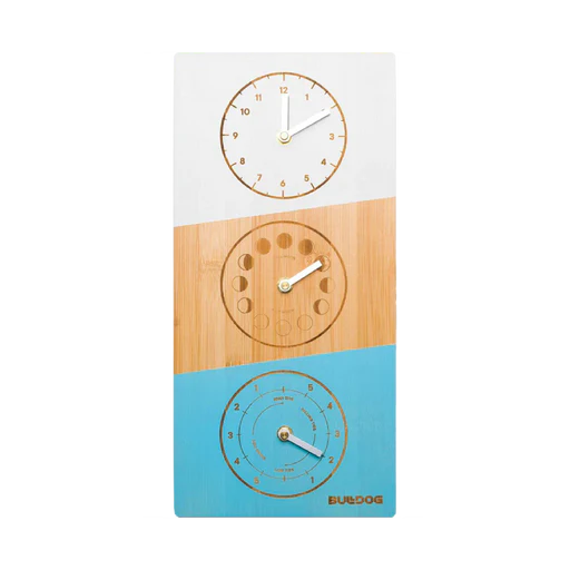 Bulldog Tide Clock Triple Dial