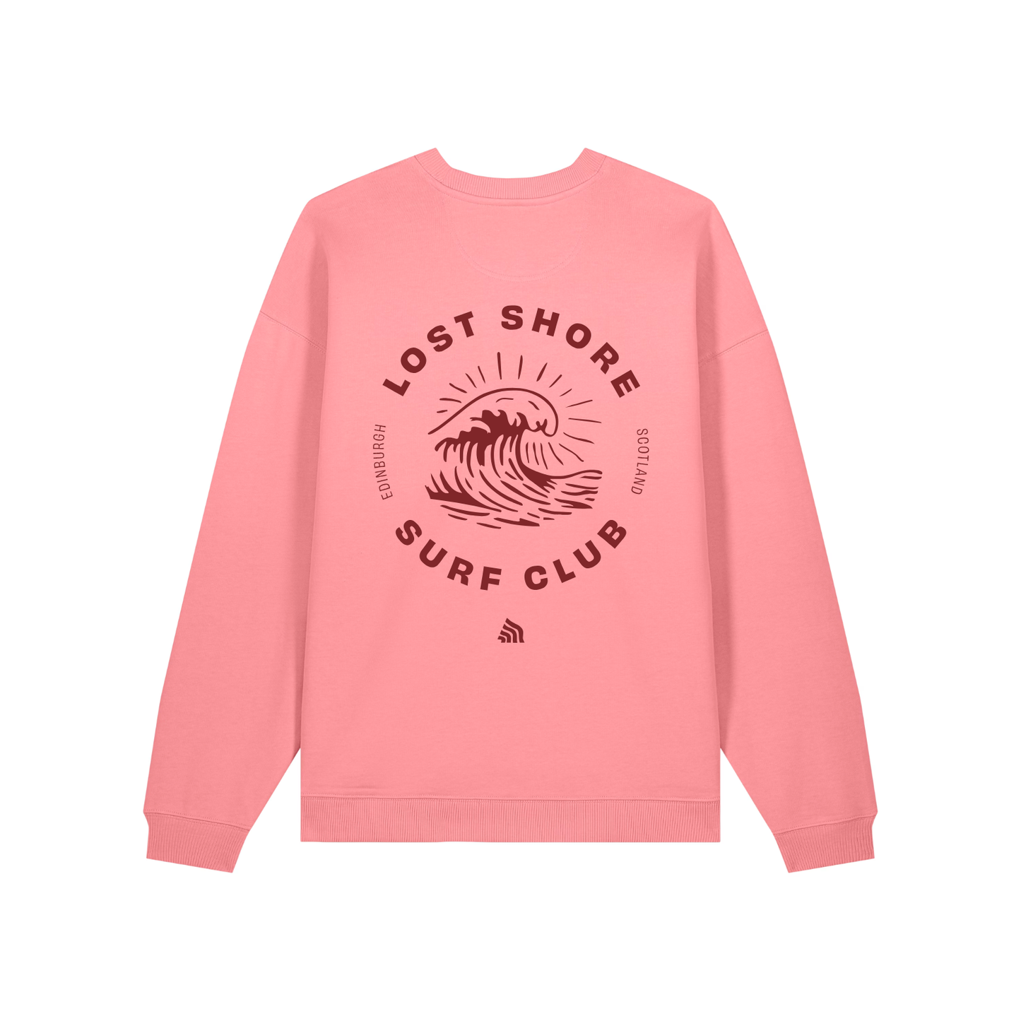 Lost Shore Surf Club Sweatshirt - Pink Joy