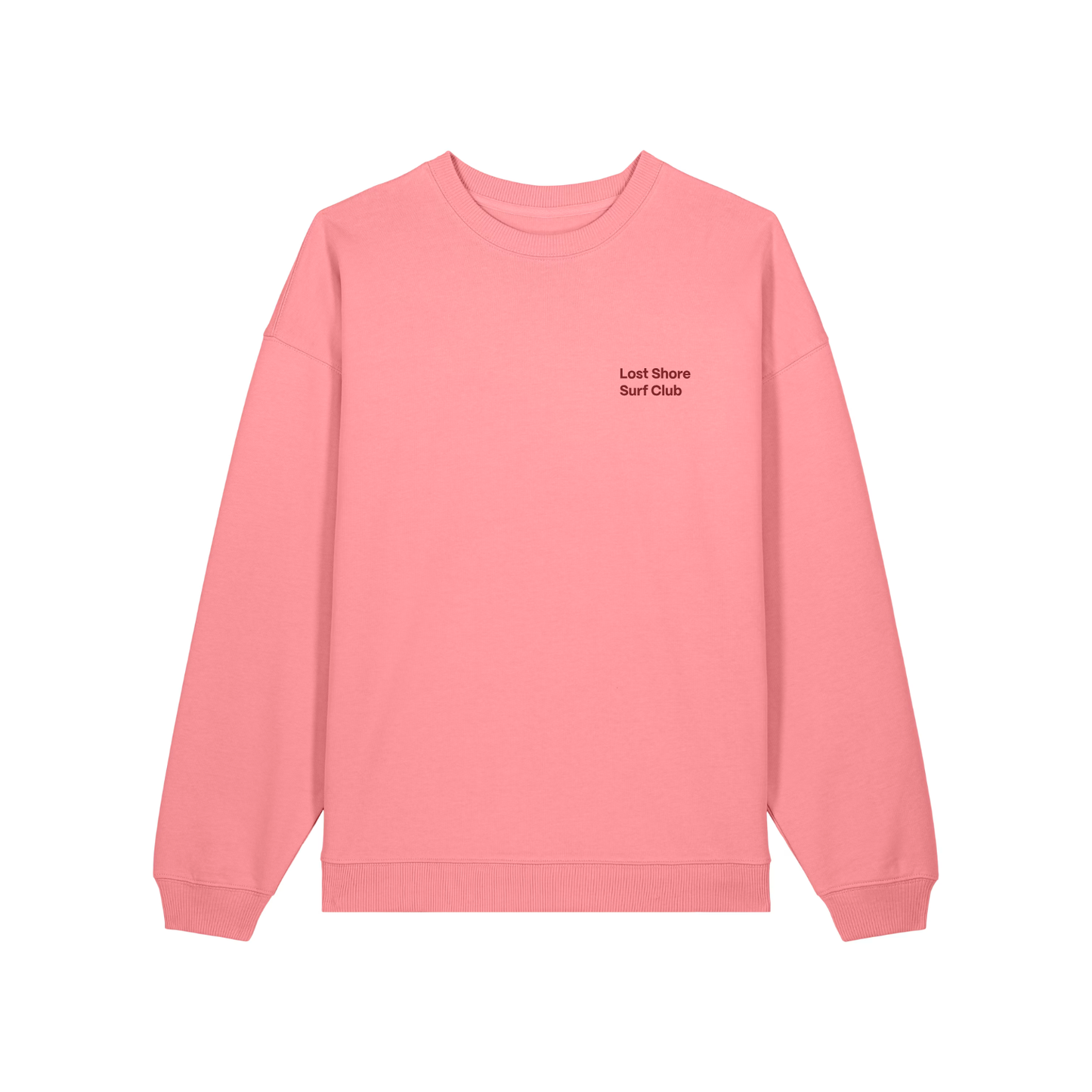 Lost Shore Surf Club Sweatshirt - Pink Joy