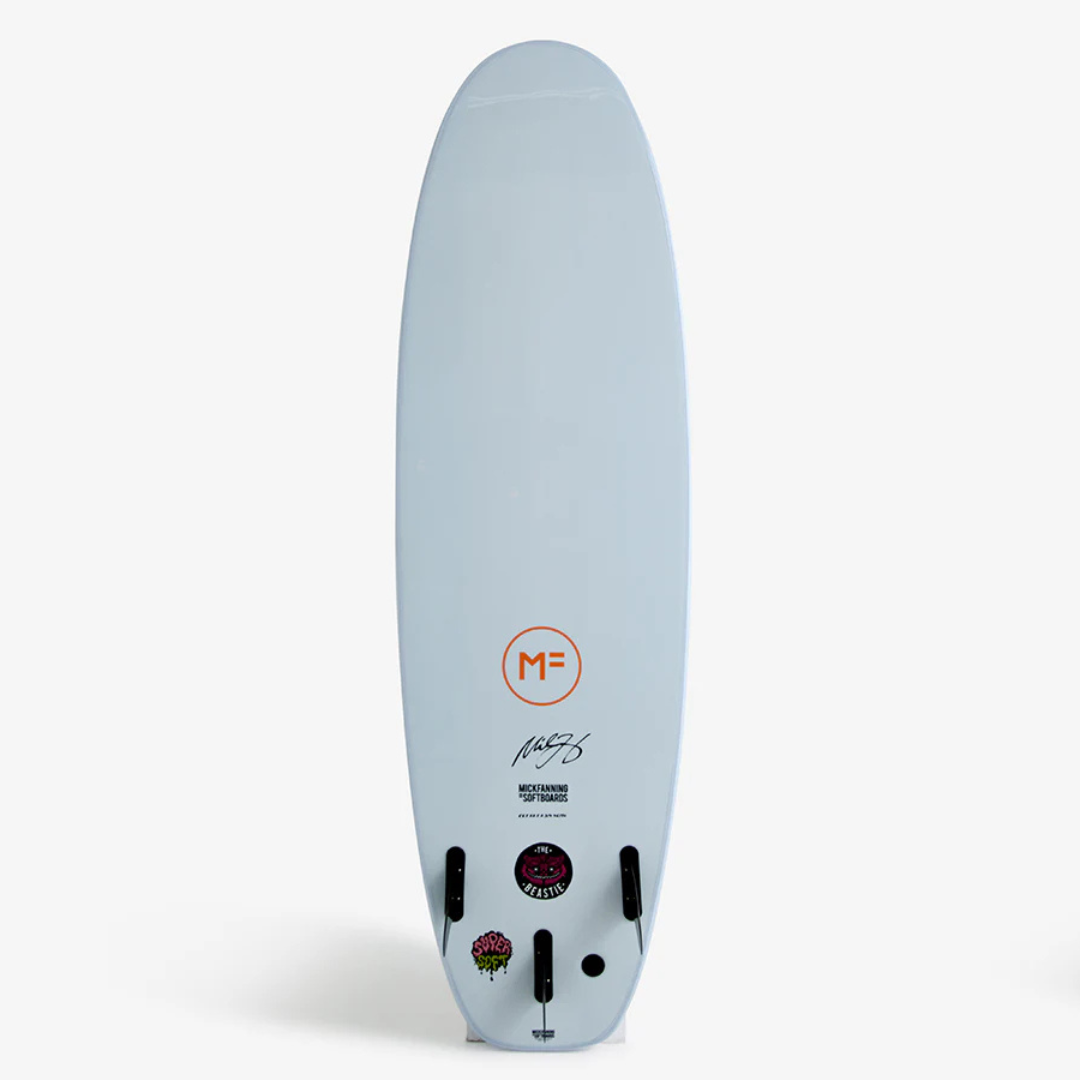 Mick Fanning Beastie Super Soft Tri Softboard -  Sky - 7'0 x 22 x 2 3/4 x 50L - Multi