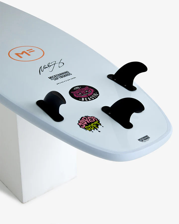 Mick Fanning Beastie Super Soft Tri Softboard -  Sky - 7'0 x 22 x 2 3/4 x 50L - Multi