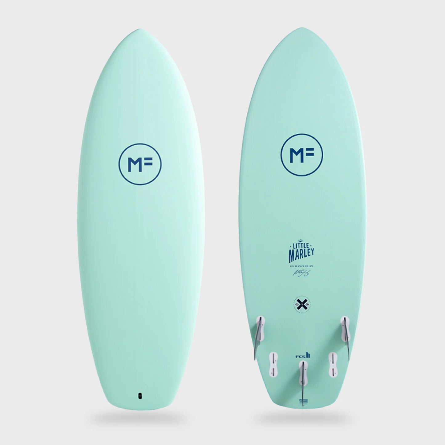 Mick Fanning Little Marley 2.0 Surfboard - Ice Green - 5'4 x 21 3/8 x 2 3/8 x 32L - FCSII