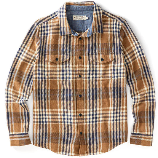 Outerknown Blanket Shirt - Chestnut Apollo Plaid