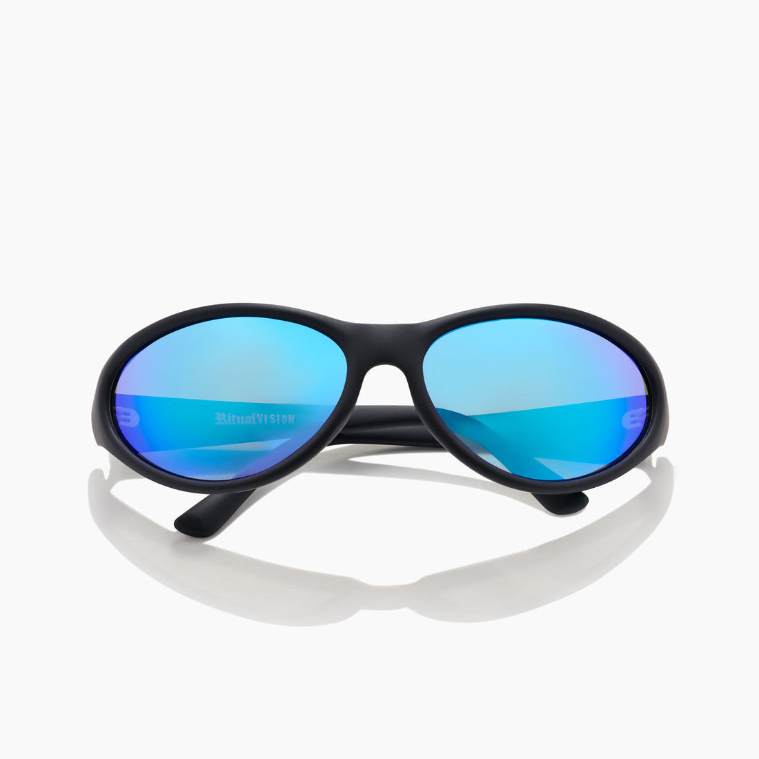 Ritual Vision Morphine - Matte Black/Blue Reflective Polarised
