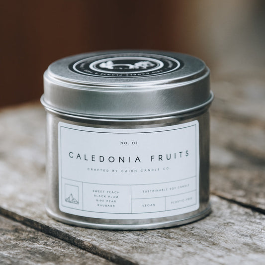 Cairn Candle Caledonia Fruits Tin