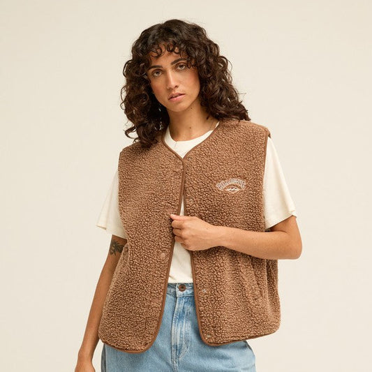 Billabong Be Happy Women's Sherpa Vest