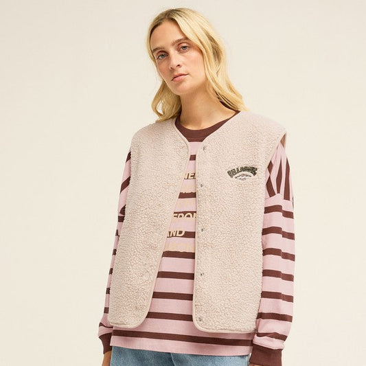Billabong Be Happy Women's Sherpa Vest