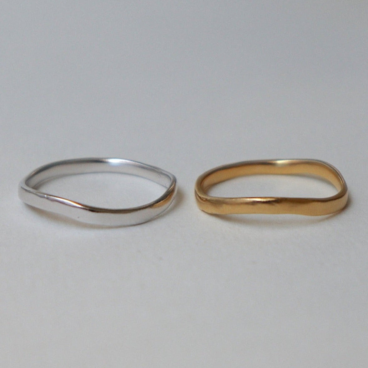 Lines & Current Rhythm Stacker Ring